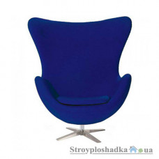 Офісне крісло Group SDM Егг, 70х80х110 см, металева хрестовина, тканина, синій