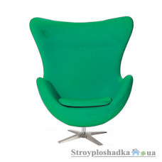 Офісне крісло Group SDM Егг, 70х80х110 см, металева хрестовина, тканина, зелений