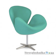 Офісне крісло Group SDM СВ, 65х77х88 см, металева хрестовина, тканина, бірюзовий