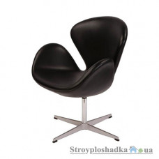 Офисное кресло Group SDM СВ, 65х77х88 см, металлическая крестовина, искусственная кожа, черный