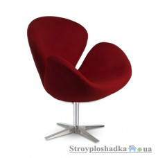 Офисное кресло Group SDM СВ, 65х77х88 см, металлическая крестовина, ткань, темно-красный