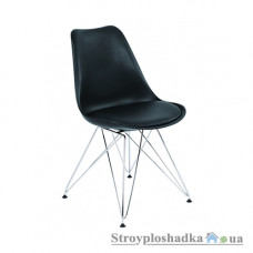 Офисный стул Group SDM Париж-Тауэр, 54х46.5х80.5 см, ножки металлические хромированные, пластик, черный