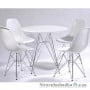 Офисный стул Group SDM Тауэр, 54х46.5х80.5 см, ножки металлические хромированные, пластик, белый
