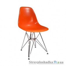 Офісний стілець Group SDM Тауер, 54х46.5х80.5 см, ніжки металеві хромовані, пластик, помаранчевий