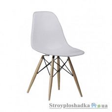 Офисный стул Group SDM Тауэр Вуд, 54х46.5х80.5 см, ножки деревянные, пластик, белый