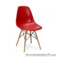 Офисный стул Group SDM Тауэр Вуд, 54х46.5х80.5 см, ножки деревянные, пластик, красный