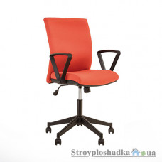 Офисное кресло Nowy Styl Cubic GTP Eco-72, 50х44.5х96-109 см, пластиковая крестовина, с нерегулируемыми подлокотниками по высоте, ткань, оранжевый