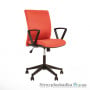 Офісне крісло Nowy Styl Cubic GTP Eco-72, 50х44.5х96-109 см, пластикова хрестовина, з нерегульованими підлокітниками по висоті, тканина, помаранчевий