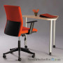 Офісне крісло Nowy Styl Cubic GTP Eco-72, 50х44.5х96-109 см, пластикова хрестовина, з нерегульованими підлокітниками по висоті, тканина, помаранчевий