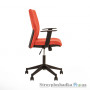 Офисное кресло Nowy Styl Cubic GTP Eco-72, 50х44.5х96-109 см, пластиковая крестовина, с регулируемыми по высоте подлокотниками, ткань, оранжевый