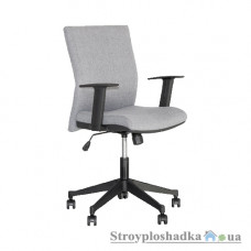 Офісне крісло Nowy Styl Cubic GTP ZT-13, 50х44.5х96-109 см, пластикова хрестовина, з регульованими по висоті підлокітниками, тканина, сірий
