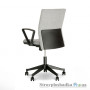 Офісне крісло Nowy Styl Cubic GTP ZT-18, 50х44.5х96-109 см, пластикова хрестовина, з нерегульованими підлокітниками по висоті, тканина, сірий