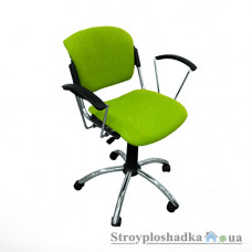 Офисное кресло Nowy Styl Era GTP Chrome (Lovato) EV-12, 47х44х81-94 см, хромированная база, ткань, салатный