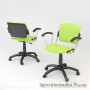 Офисное кресло Nowy Styl Era GTP Chrome (Lovato) EV-12, 47х44х81-94 см, хромированная база, ткань, салатный