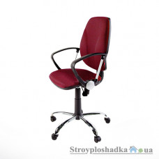 Офисное кресло Nowy Styl Focus GTP P ZT-15, 44.5х44х100-113 см, пластиковая база, ткань, бордовый