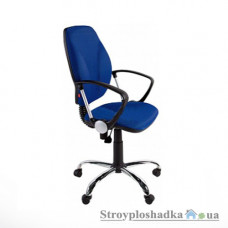 Офисное кресло Nowy Styl Focus GTP P ZT-5, 44.5х44х100-113 см, пластиковая база, ткань, голубой