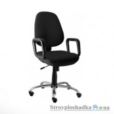 Офісне крісло Nowy Styl Komfort GTP Freestyle (Active-1) C-11, 46.5х42х96.5-116 см, металева хрестовина, тканина, чорний