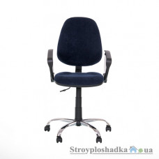 Офісне крісло Nowy Styl Komfort GTP Freestyle (Active-1) C-14, 46.5х42х96.5-116 см, металева хрестовина, тканина, синій