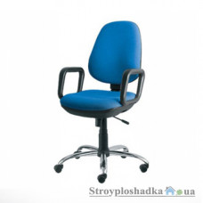 Офісне крісло Nowy Styl Komfort GTP Freestyle (Active-1) C-6, 46.5х42х96.5-116 см, металева хрестовина, тканина, блакитний
