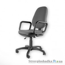 Офісне крісло Nowy Styl Komfort GTP Freestyle ZT-25, 46,5х42х96,5-116 см, пластикова хрестовина, з підлокітниками, тканина, чорний
