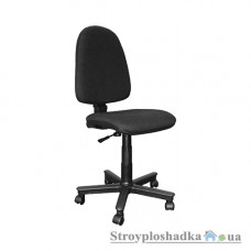 Офісне крісло Nowy Styl Komfort GTP С-11, 46.5х42х96.5-116 см, пластикова хрестовина, без підлокітників, тканина, чорний