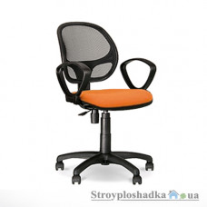 Офисное кресло Nowy Styl Alfa GTP(J) ОН/5 ZT-02, 46х38х87-106 см, пластиковая крестовина, ткань, оранжевый