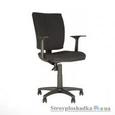 Офисное кресло Nowy Styl Chinque GTP (Freestyle) LS-06, 49х44.5х98-111 см, пластиковая крестовина, с нерегулируемыми подлокотниками по высоте, ткань, черный