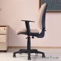 Офісне крісло Nowy Styl Chinque GTP (Freestyle) ZT-11, 49х44.5х98-111 см, пластикова хрестовина, з регульованими підлокітниками, тканина, бежевий