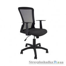 Офисное кресло Nowy Styl Gamma GTP OH/5 ZT-23, 47х42х95-107 см, механизм качания, сетка/ткань, черный