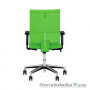 Офисное кресло Nowy Styl Madame R Green CN-200, 44х46х93-107 см, механизм качания на алюминиевой базе, ткань, зеленый