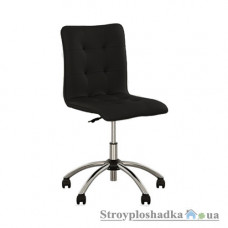 Офісний стілець Nowy Styl Malta GTP Chrome Eco 30, 47.5х43х85-98 см, підйомно-поворотний механізм, тканина, чорний