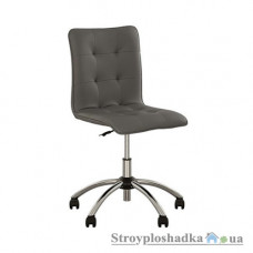 Офисный стул Nowy Styl Malta GTP Chrome Eco 70, 47.5х43х85-98 см, подъемно-поворотный механизм, ткань, серый
