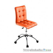 Офісний стілець Nowy Styl Malta GTP Chrome Eco 72, 47.5х43х85-98 см, підйомно-поворотний механізм, тканина, помаранчевий