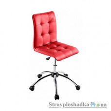 Офисный стул Nowy Styl Malta GTP Chrome Eco 90, 47.5х43х85-98 см, подъемно-поворотный механизм, ткань, красный