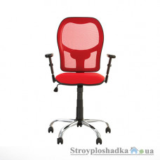 Офисное кресло Nowy Styl Master Net GTP Chrome OH-5 LS-76, 46х45х100-113 см, механизм synchro light, сетка/ткань, красный