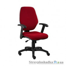 Офисное кресло Nowy Styl Master GTP С-14, 48х43х100-113 см, с регулируемыми по высоте подлокотниками, синхромеханизм, ткань, красный
