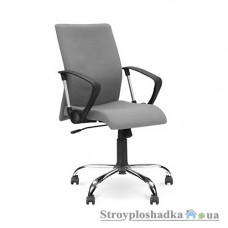 Офісне крісло Nowy Styl Neo New GTP Chrome ZT 13, 45х43.5х94-107 см, механізм годання, тканина, сірий
