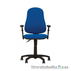 Офисное кресло Nowy Styl Offix GTP С-14, 48х45х99-112 см, механизм Freelock+ и с регулируемыми по высоте подлокотниками, ткань, синий