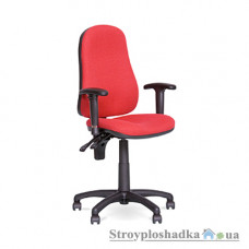 Офисное кресло Nowy Styl Offix GTP С-16, 48х45х99-112 см, механизм Freelock+ и с регулируемыми по высоте подлокотниками, ткань, красный