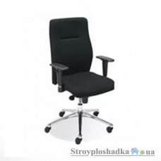 Офісне крісло Nowy Styl Orlando R UP CN-009, 50х47.5х100-113.5 см, синхромеханізм, шкірозамінник, чорний
