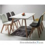 Офисный стул Signal Kris black, 49х43х83 см, деревянные ножки, дерево, пластмасса/экокожа, черный
