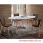 Офисный стул Signal Montana, 43х43х77 см, деревянные ножки, ткань/древесина, дерево-беленый дуб, ткань-хаки