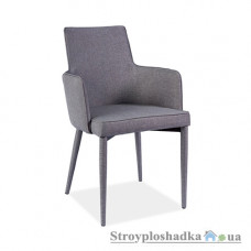 Офісний стілець Signal Semir gray, 56х46х88 см, металеві ніжки, метал, тканина, сірий