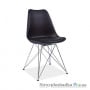 Офисный стул Signal Tim black, 49х50х85 см, ножки-металл, пластмасса/экокожа, черный