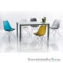 Офісний стілець Signal Tim white, 49х50х85 см, ніжки-метал, пластмаса/екошкіра, білий