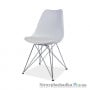 Офісний стілець Signal Tim white, 49х50х85 см, ніжки-метал, пластмаса/екошкіра, білий