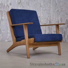 Крісло дизайнерське Lounge Chair К004, ясен, натуральний