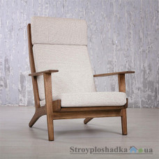 Крісло дизайнерське Lounge Chair К007, ясен, натуральний
