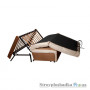 Крісло-ліжко Novelty Smile, 100х201 см, тканина Софія, ППУ, brown