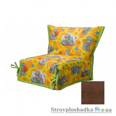 Кресло-кровать Novelty СМС, 100х200 см, ткань София, ППУ, chocolate